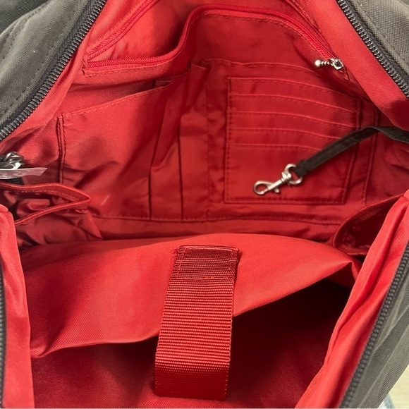 Baggallini Brown Messenger Bag laptop bag - Picture 8 of 10